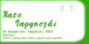 mate vagyoczki business card